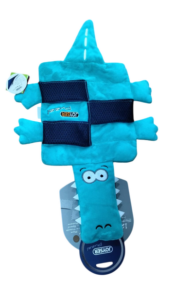 Joyser Crocodile Puzzl Squeaker Dog Toy - Green